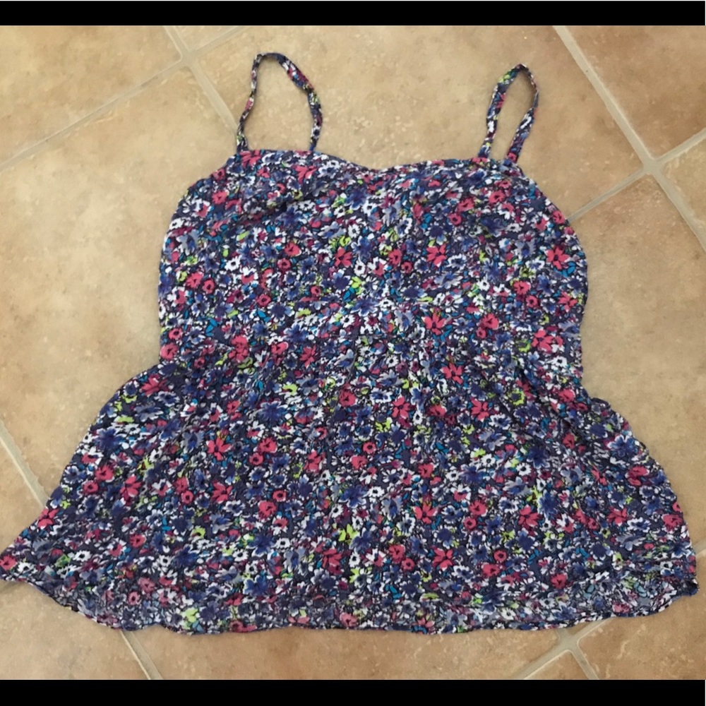 Torrid size 1 floral babydoll tank top
